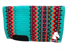 Western Horse Saddle Pad Blanket 100% New-Zealand Wool - Custom Your own Design