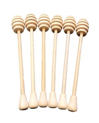 6er Set Honiglöffel aus Buchenholz 16 cm - hochwertige Küchenutensilien