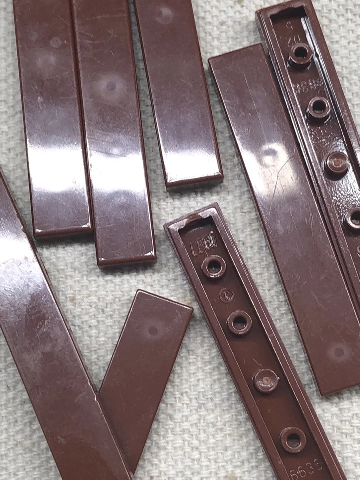 LEGO Parts - Reddish Brown  1 x 6 - No 6636 - QTY 8 - Image 2 of 3