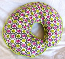 Pink and Green Skulls Flowers Nursing Pillow Cover - fits Boppy - Sample Sale