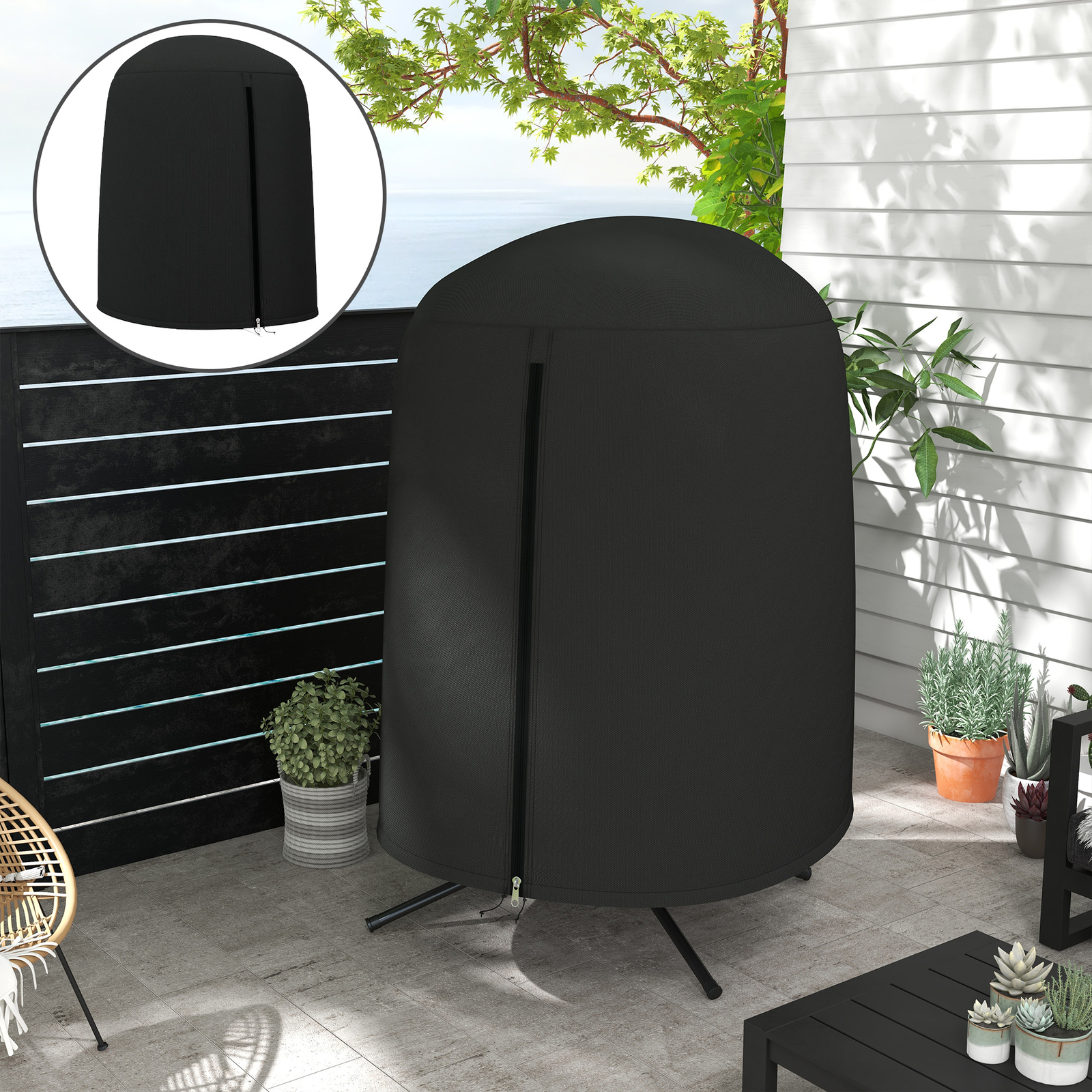 Xisnuient Hängesessel-Abdeckung 115x190cm - Wasserdichte Schutzhülle Für Outdoor Möbel