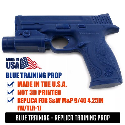 Blue Training Prop for S&W M&P 9/40 4.25in (w/TLR-1) - Solid Resin - Not a Gun
