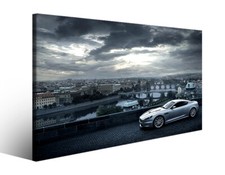 Quadro auto Priviligiate car arredamento salone automobili aston martin 