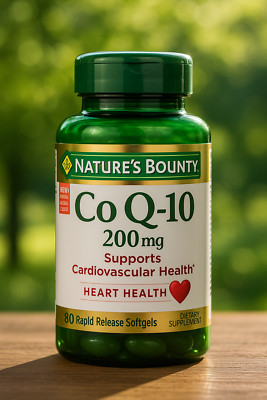 Nature's Bounty Heart Health Co Q10 Rapid Release Softgels, 200 mg, 80 Ct * NEW
