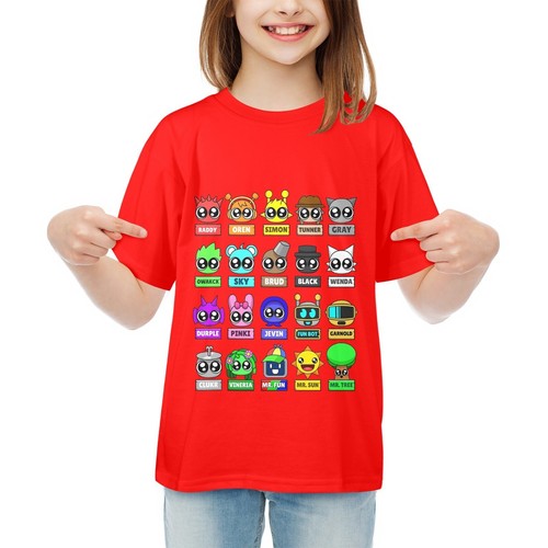 Funny Sprunki Kids Shirt All My Sprunki Toys Youth Kids T-Shirt - Picture 10 of 19