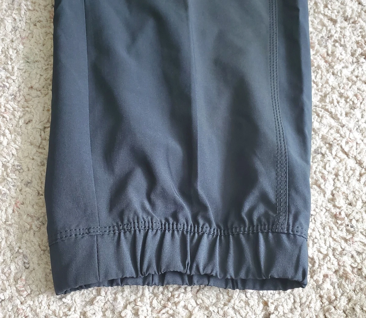 Apana Yoga Lifestyle Womens Pants Rich Black Workout Size MED Poly Spandex  NWT