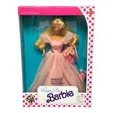 Vintage Wedding Day Barbie Bridesmaid for Best Friend Midge 1990 #9608 NRFB