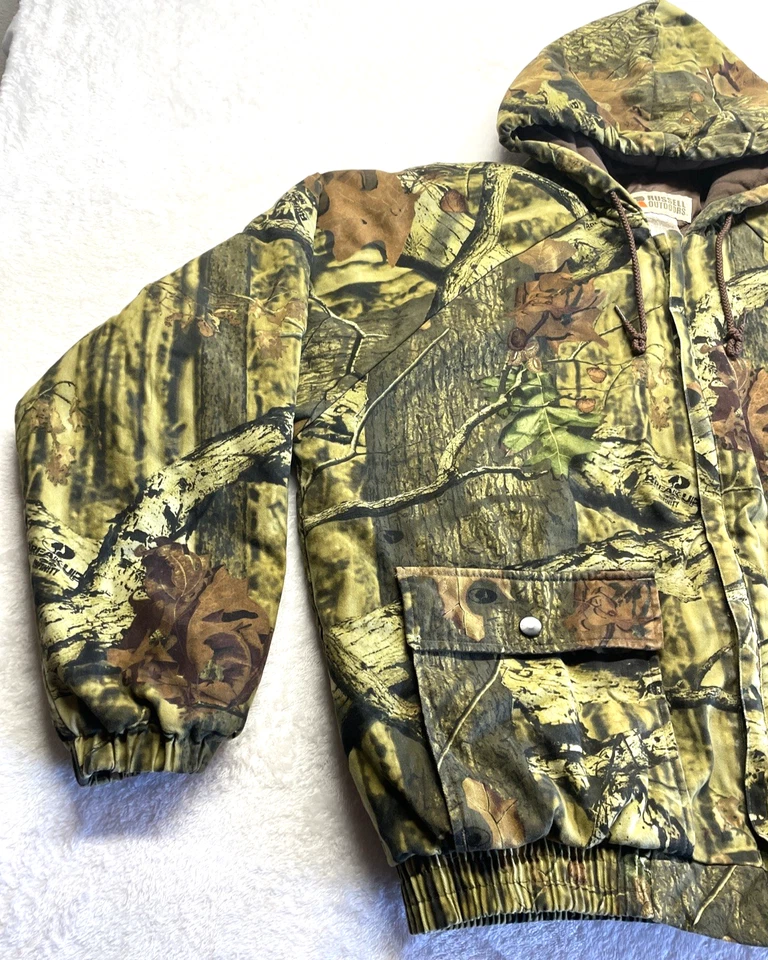 Russell Outdoors Flintlock Plus Hooded Jacket Sz. L Large Mossy Oak Camo Hunting - Image 4 of 4