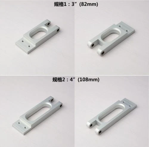 New Aluminum Silver Rudder Bracket 3"- 6" Inch for RC Boat Marine Rudder - Image 2 of 4