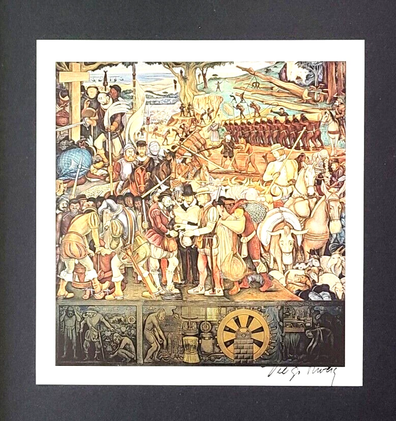 DIEGO RIVERA | 墨西哥复古精美印花 + 14x11 英寸。 + 带框 — 第 2/3 张图片