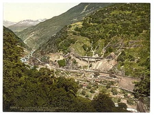 Biaschina Loops In The Road St Gotthard Railway A4 Photo Print