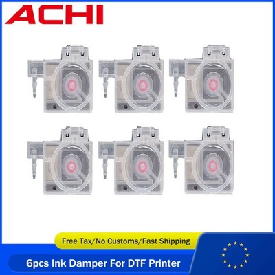 6pcs ink dampers ink bags ink sac for ACHI A3 DTF printers white ink supply