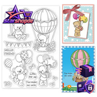 HeißLuftballon Stempel Transparent Silikon FüR DIY Scrapbooking Karten Dekor
