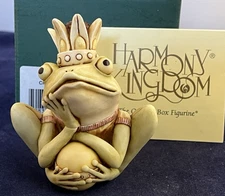 Harmony Kingdom ~ CROWN JEWEL~ UK Made Box Figurine~ Frog ~ Signed 2Xs~NIB