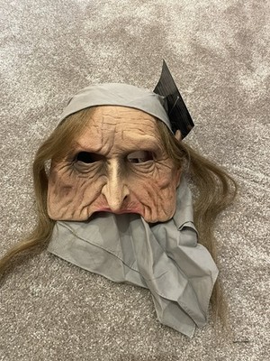 Adult Zagone Studios Hand Made  Crone-Gypsy-Old Hag  Halloween Mask MF1003
