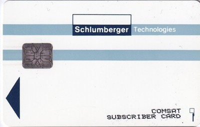 RAR - USA - CHIP COMSAT TEST  - SUBSCRIBER CARD - CHIP SC-6 - MV US-CC-T2 - USED