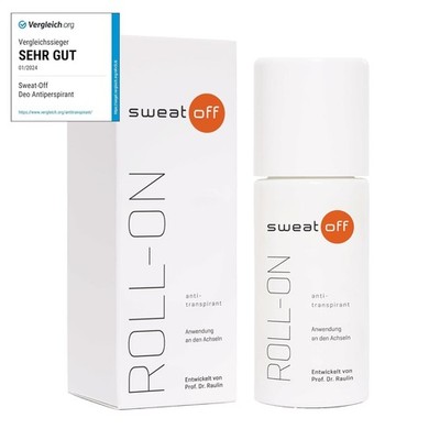 Sweat Off Antiperspirant Roll On 50 ml to Prevent Sweating Pack of 1
