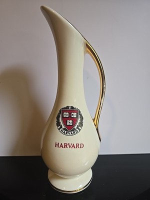 Harvard Gold Trim Vase 8 Inches Tall Dec. American Inc Trenton NJ