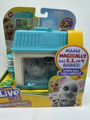 Moose Toys Little Live Pets Mama Surprise! Minis Lil' Mouse w/ 7+