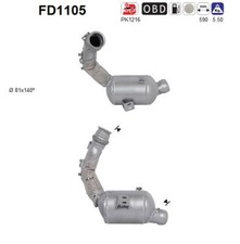 DPF Rußpartikelfilter Dieselpartikelfilter AS FD1105 Cordierit für MERCEDES W212