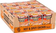 Maruchan Instant Lunch Ramen Noodles, Hot & Spicy 2.25 Ounce (Pack of 12)