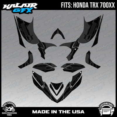Graphics Kit for Honda ATV TRX 700XX Future Series - SMOKE