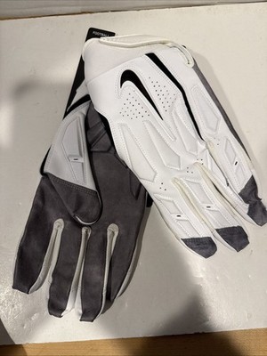 NWT Nike D-Tack 6.0 Lineman Football Gloves White/Black PGF946-184 Mens Size 4XL