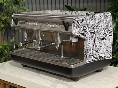 NUOVA SIMONELLI APPIA II 2 GRUPPEN ESPRESSOMASCHINE SCHWARZ KOMMERZIELL CAFE