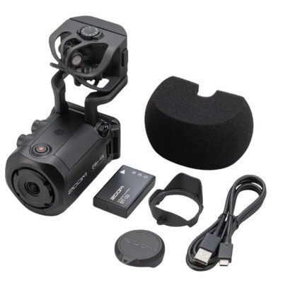 ZOOM 4K Video Camera Recorder Q8n-4K kompatibel mit 2 XLR-Systemeingängen Ideal