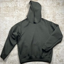 Uniqlo Women's Dark Olive Stretch Dry Sweat Pullover Hoodie Small 