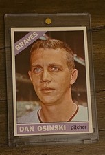 Topps 1966 Dan Osinski #168 Atlanta Braves Baseball MLB Trading Card