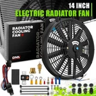 14inch Electric Radiator Slim Push Pull Cooling Fan 12V Relay Kit Mounting Kit