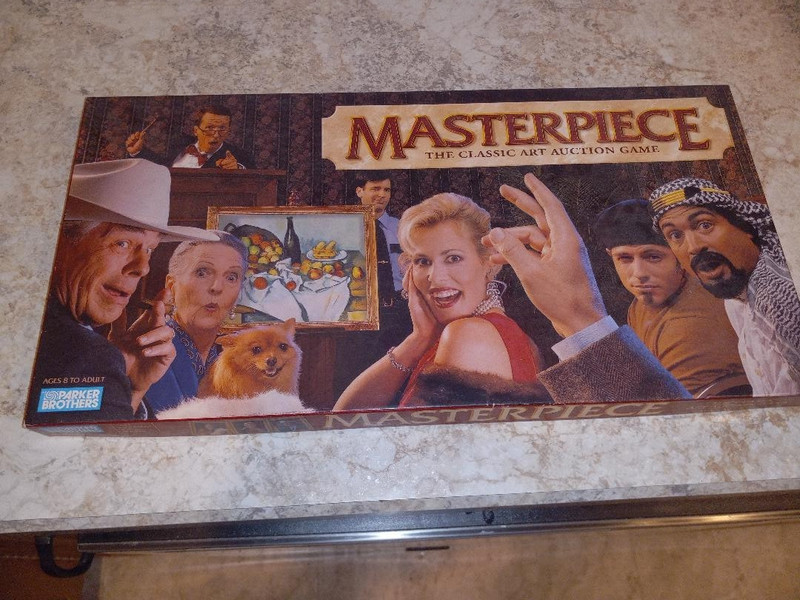 Parker Brothers Masterpiece Art Auction Game 100% Complete.
