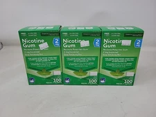 3x Rite Aid Nicotine Gum 2mg Cool Mint Flavor 100 Pieces Exp Jan 2027 FREE SHIP
