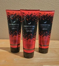 Bath & Body Works Halloween IMMORTAL Ultimate Hydration Body Cream 3 pc