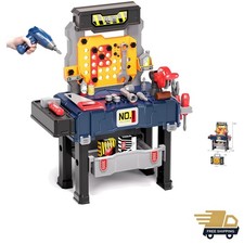 Kids Tool Bench Set with Electric Drill - Safe, Fun  Educational for Toddlers