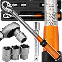 NEO Tools PräZiser DrehmomentschlüSsel 1/2 Zoll 40-210 Nm Set Mit 3 StecknüSsen