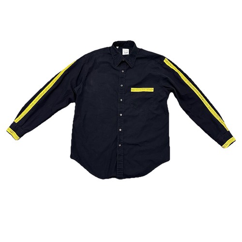 Moschino Cheap and Chic, VTG 90s Moschino Cheap And Chic Measuring Tape Mens Dress Shirt Archive