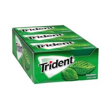 Trident Spearmint Kaugummi zuckerfrei aus den USA, 12 Päckchen (168 Stück)