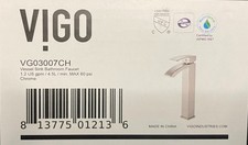 Vigo VG03007CH Duris Single Handle Vessel Bathroom Faucet,Chrome NEW