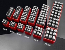 36pcs Letter & Number Stamp Punch Set Hardened Steel Metal 2mm~12.5mm optional