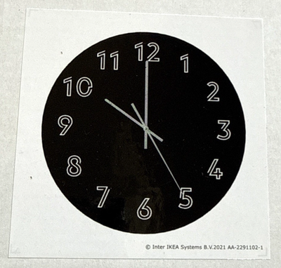 IKEA TUNNIS Wall Clock 11 3/4