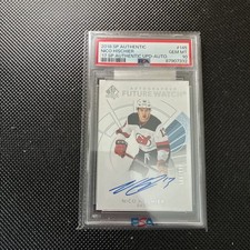 2017-18 Upper Deck SP Authentic NICO HISCHIER Future Watch Auto PSA 10 NJ Devils