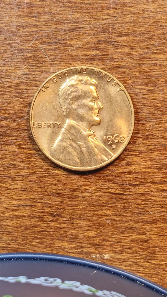 1968 D Over D Lincoln Wheat Cent DDO. RARE RED BEAUTY. NICE EYE APPEAL. - Image 2 of 4
