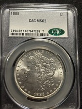 1885-P CAC, MS62 Morgan Silver Dollar, Nice Surfaces for the Grade