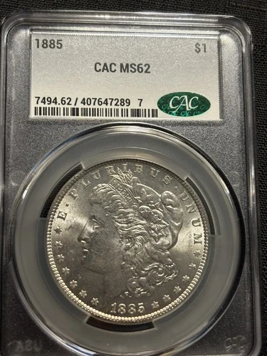 1885-P CAC, MS62 Morgan Silver Dollar, Nice Surfaces for the Grade