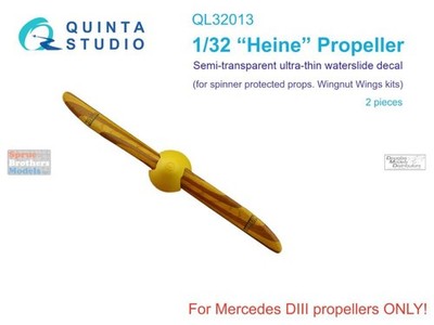 QTSQL32013 1:32 Quinta Studio ''Heine'' Propeller (WNW kit)