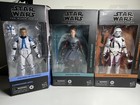 Star Wars Black Series Lot Of 3 Anakin Skywalker Clone Commander Appo and Bacara