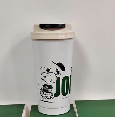 2026 NEW Starbucks Snoopy White 16oz Insulated Stainless Steel Mug