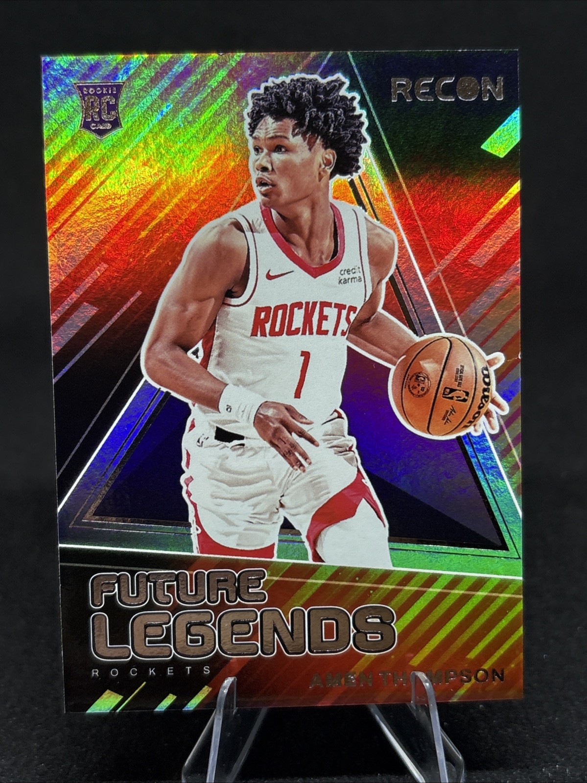 2023-24 Panini Recon Amen Thompson Future Legends Insert #18 Houston Rockets